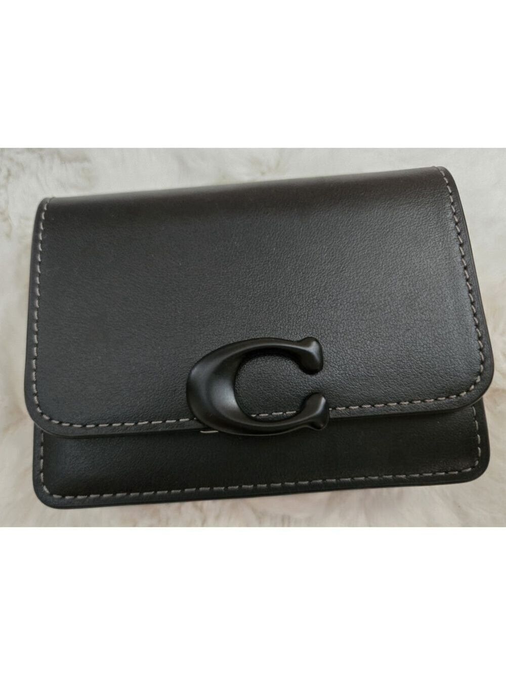 NWOT Andrea Mini Carryall Blackout Set W/ Wallet And Signature C Bag Charm - Picture 3 of 16